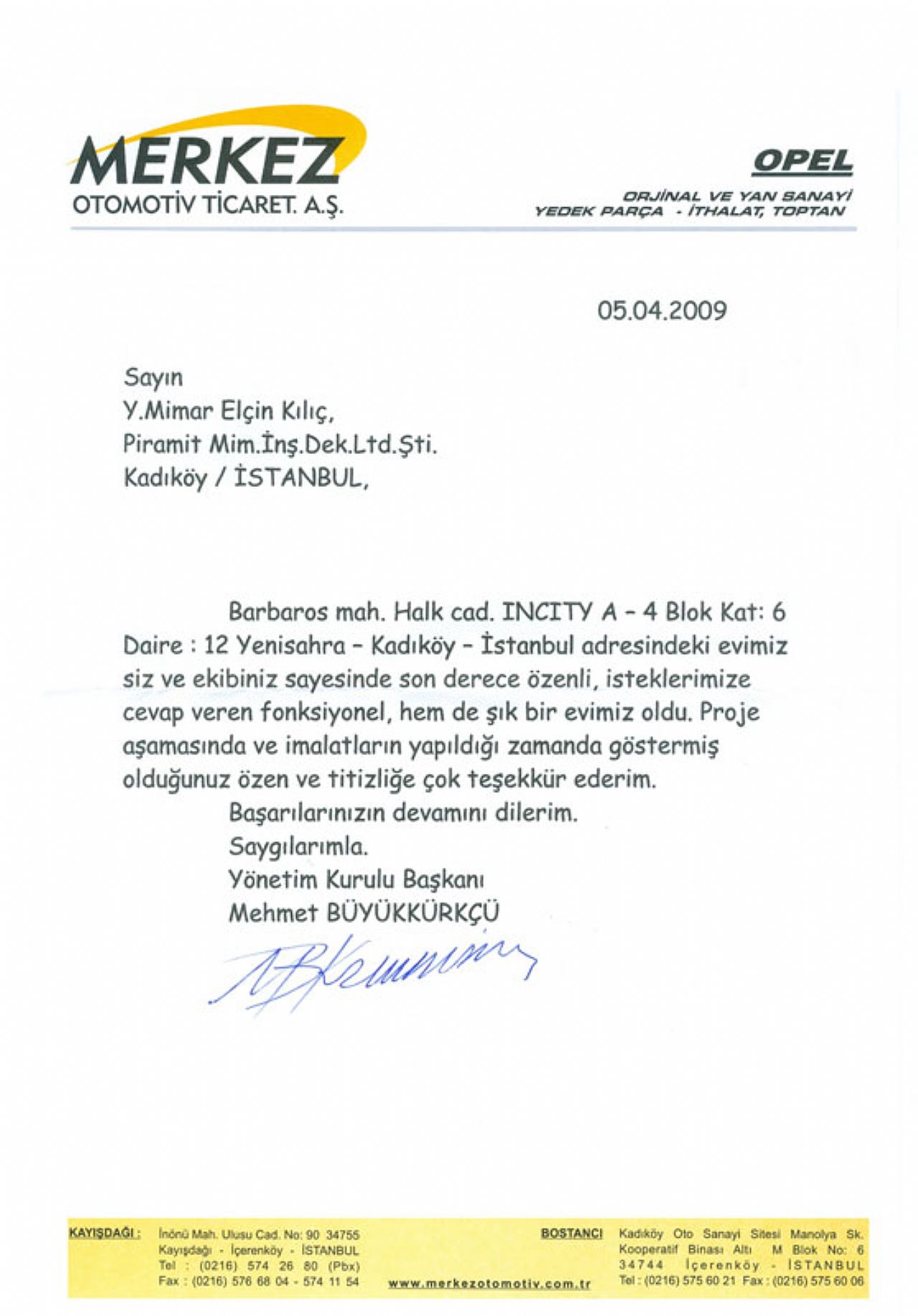 MERKEZ OTOMOTİV-MEHMET BÜYÜKKÜRKÇÜ