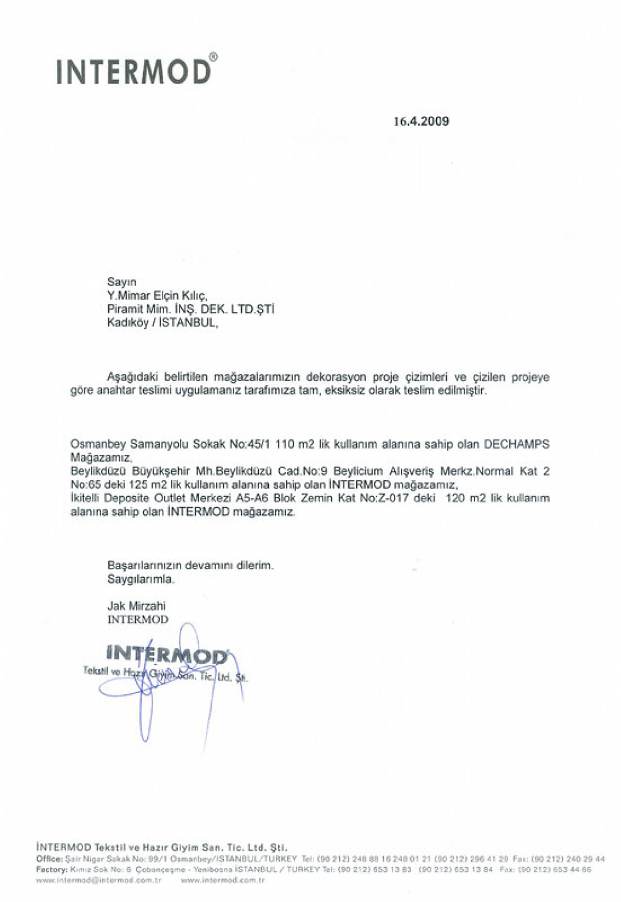 INTERMOD TEKSTİL HAZIR GİYİM SAN TİC LTD ŞTİ.